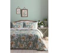 Appletree Heritage Eleanor 200 Thread Count Cotton Duvet Cover Set Green
