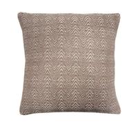 Appletree Herringbone 100% Cotton Natural Textured Weave Filled Cushion