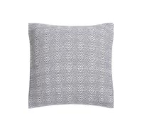 Appletree 'Herringbone' Filled Cushion 100% Cotton With Textured Weave in Silver | Size: 43 cm x 43 cm Appletree Silver 43 cm x 43 cm