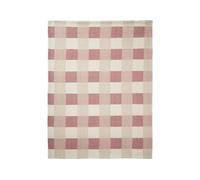 Appletree Hygge Recycled Polyester Throw, Natural, 150 x 200 cm, Sherpa Reverse, Adult, Check Print Pattern