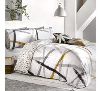 Appletree Leda Cotton Printed Grey Bedding Set - King size
