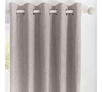 Appletree Loft - Boucle - Jacquard Pair of Eyelet Curtains - 90" Width x 90" Drop (229 x 229cm) in Grey