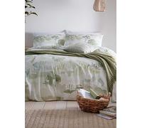 Appletree Loft - Edale - 100% Cotton Duvet Cover Set - Double Bed Size in Green