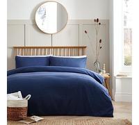 Appletree Loft - Santos - 100% Cotton Duvet Cover Set - Double Bed Size in Navy
