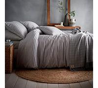 Appletree Loft - Torbury Tuft - Duvet Cover Set - Double Bed Size in Silver