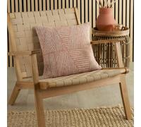 Appletree 'Myan' Woven Geometric Mosaic Design Filled Cushion in Terracotta | Size: 43 cm x 43 cm Appletree Terracotta 43 cm x 43 cm