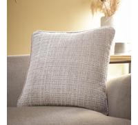 Appletree - Natural Chenille Cushion (43 x 43cm) - 100% Recycled Polyester - Filling Included - Natural Cushion with Cover Included/Cushion Insert - Cushion in Natural Linen for Sofa/Living Room