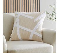 Appletree Otto 100% Cotton Tufted Textured Natural Filled Cusion