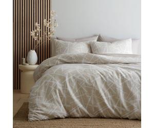 Appletree Otto Jacquard Mark-Making Textured Natural Duvet Cover Set