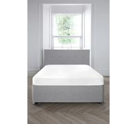 Appletree 'Premium 200TC Plain Dye' Hotel Quality 100% Percale Cotton Deep Fitted Bed Sheet in White | Size: Double Fitted Appletree White Double Fitted