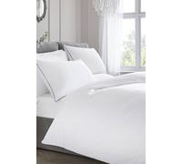 Appletree 'Premium 200TC Plain Dye' Hotel Quality 100% Percale Cotton Duvet Cover Set in White | Size: Single Appletree White Single
