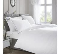 Appletree Premium 200Tc Plain Dye White 100% Percale Cotton Duvet Cover Set