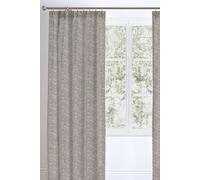 'Roselle' 100% cotton Fully Lined Pair of Tab Top Curtains Appletree Grey 168cm width x 183cm drop