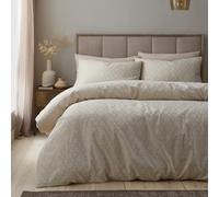 Appletree Style Geo Jacquard Natural Duvet Cover Set King - Geometric Minimalist Bedding - Jacquard 55% Polyester& 45% Cotton - Includes 1 Duvet Cover (220 x 230cm) & 2 Pillowcases