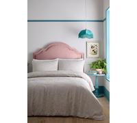 Appletree 'Toria' Arts & Crafts Floral Jacquard Duvet Cover Set in Stone | Size: Super King Appletree Stone Super King