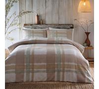 Appletree Verbier 100% Brushed Cotton Natural Duvet Cover Set
