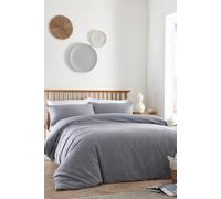 Appletree - Blue Grey Tufted Duvet Cover - King Bedding Size (230 x 220cm) - Soft 100% Cotton Bedding - Grey Blue Duvet Cover with Embroidery Polka Dots - Luxury Bedding - Contemporary Bed Set
