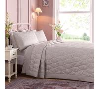 Appletree Worcester Woven Jacquard Silver Bedspread