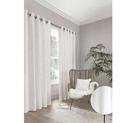 Appletree Boutique Zara 100% Cotton Pair of Eyelet Curtains 168x137cm White