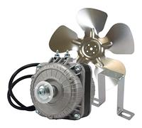 Appli Parts APFM-101E 10W refrigeration condenser and evaporator motor 115V 60Hz 0.65A 1450rpm includes base and 9in aluminum Fan Blade CCW shaft end Universal fit