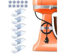 Appliance Cord Organizer for Kitchen Appliances Stick On Cable Winder Keeper, Hook Clip for Kitchenaid Mixer, Home Gadget Accessories for Easy Storage and Organization (6PCS)