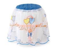 Appliance Dust Cover, Lace , Bowknot - Blue
