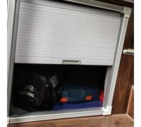 Appliance Garage Cabinet Roll Up Door, and Over Tambour Sliding Door Sideboard - Commercial/Residential, Retractable Roller Doors for Wardrobes/Bar Cabinet(18x20(45.7x50.8cm))