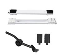 Appliance Rollers Heavy Duty Furniture Dolly Mobile Roller with Pry Bar, Max 27.6inch, Can Bear 300 Kg, Easily Move Washing Machines, Dryers, Refrigerators, Furniture (White)