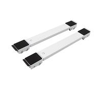 Appliance Rollers Heavy Duty,Furniture Washing Machine Dolly,Extendable Appliance Rollers Refrigerator,Mobile Roller Bracket Raised Base Moving Wheels for Washing Machine (White)