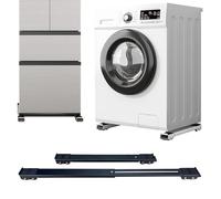 Appliance Rollers Heavy Duty,Max 32in,Second Generation Extendable Appliance Rollers Mobile Washing Machine Base Easily Move Washing Machines, Dryers, Refrigerators, Furniture (Black (Upgrade wheel))