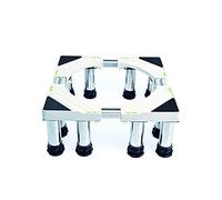 Appliance Stand with Locking Wheels - Adjustable Width for Washing Machines and Refrigerators, Enhances Mobility and Stability in Laundry Rooms