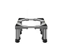 Appliance Stand with Locking Wheels - Adjustable Width for Washing Machines and Refrigerators, Enhances Mobility and Stability in Laundry Rooms