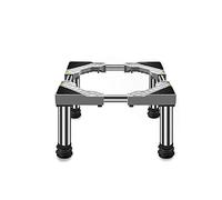 Appliance Stand with Locking Wheels - Adjustable Width for Washing Machines and Refrigerators, Enhances Mobility and Stability in Laundry Rooms