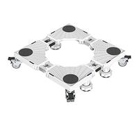 Appliance Wheels Adjustable Fridge Freezer Trolley,Multi-Functional Refrigerator Holder Bracket Movable Adjustable Base Double Tube 4 Rubber Legs And 4 Double Wheels,600KG Load