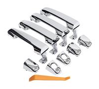 ApplianPar Front and Rear Driver and Passenger Side Exterior Door Handle Chrome for Hyundai Elantra 2006-2012