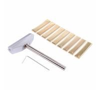 ApplianPar Set of 11 Guitar Fingerboard Fret Press Caul Luthier Tool Brass Radian Inserts Kit for Acoustic Electric Guitar Bass