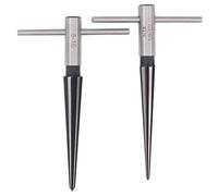 ApplianPar T Shape Handle Taper Reamer 3-13mm and 5-16mm Bridge Pin Hole Hand Held Tapered Reamers 6 Fluted Chamfer Chaser Reaming Tool for Woodworker Guitar Luthier Cutting Pack of 2