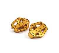 Applicable For Cub CC110 Modified Front Foot Pedal Aluminum Alloy Pedal Anti-slip Texture Pedal Modification Parts(Gold)