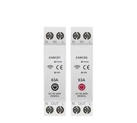 Applicable to 1P+N 63A App WI-FI Sm-art Circuit Breaker MCB Timer Relay Switch Voice Control for Alexa Home Assistant(EWeLink APP,50A)