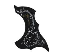 Applicable To 40-inch And 41-inch Stickers Strumming Protection Plates Folk Guitar Pickguard Stickers(Black)