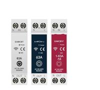 Applicable to MCB WI-FI Sm-art Circuit Breaker 1P+N 63A Timer Power Energy kWh Voltage Current Meter Protector Voice Control Switch(VA Protect,6A)