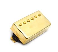 Applicable To Six-string LP Electric Guitar Double-coil Semi-enclosed Copper Shell Pickup Single Row 69.5X39MM Bridge(Bridge C)