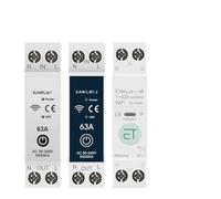 Applicable to WI-FI Sm-art Circuit Breaker MCB 1P+N 63A Timer Power Energy kWh Voltage Current Meter Protector Voice Control Switch(Metering,16A)