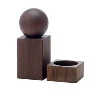 Applicata Twist spice grinder and salt bowl Smoked Oak