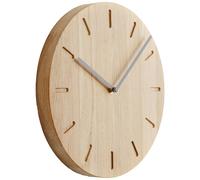 Applicata - Watch:Out Wall Clock, Oak / Grey - Grey