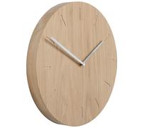 Applicata - Watch:Out Wall Clock, Oak / Steel - Oak