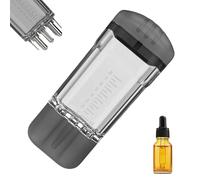 Applicateur D'huile Capillaire - Mini Peigne Massant Portable Avec Bille Distributor | Outil Léger Abs Pour Application D'huiles Essentielles | Soin Du Cuir Chevelu Et Cheveux Pour Femme