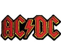 Application AC/DC Logo PATCH, Officially Licensed Products Classic Rock Artwork Iron-On/Sew-On, Embroidered PATCH