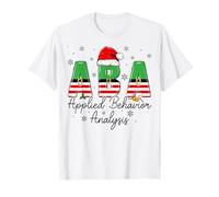 Applied Behavior Analysis ABA Santa Hat Christmas Holiday T-Shirt
