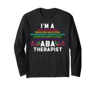 Applied Behavior Analysis Therapist Humor Data Scientist Long Sleeve T-Shirt